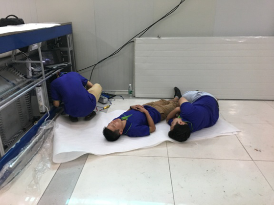 抢修遭台风重创的九洲港口岸，江南(中国)jiangnan·官方网页版,义不容辞！